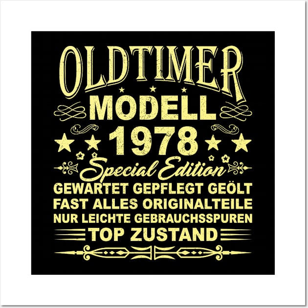 OLDTIMER MODELL BAUJAHR 1978 Wall Art by SinBle